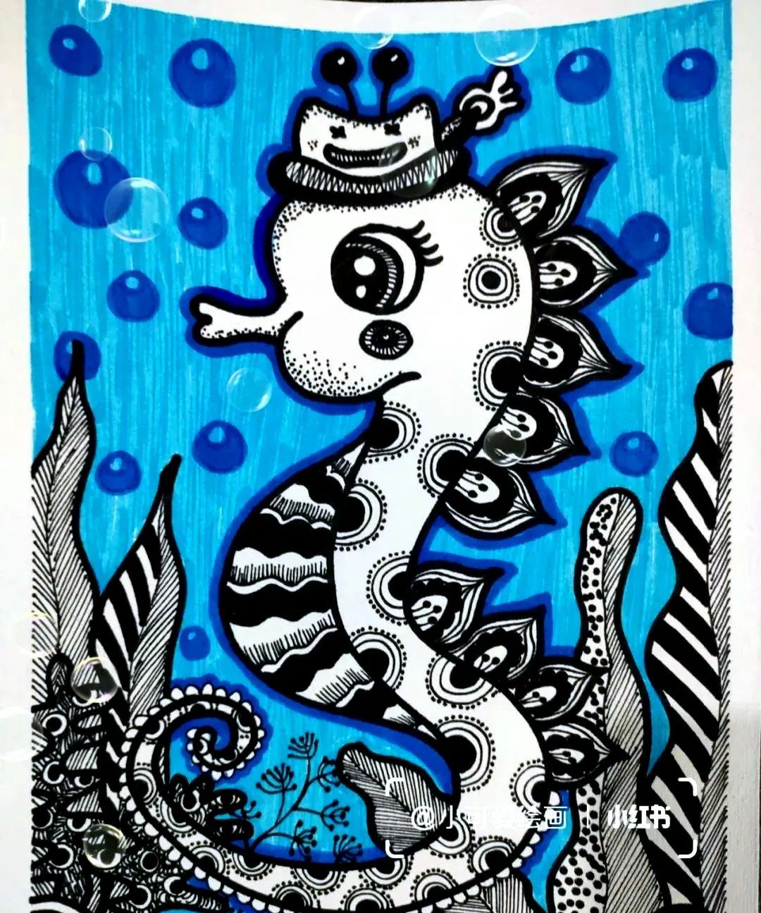 素材分享儿童画创意作品超美的装饰线描重磅来袭