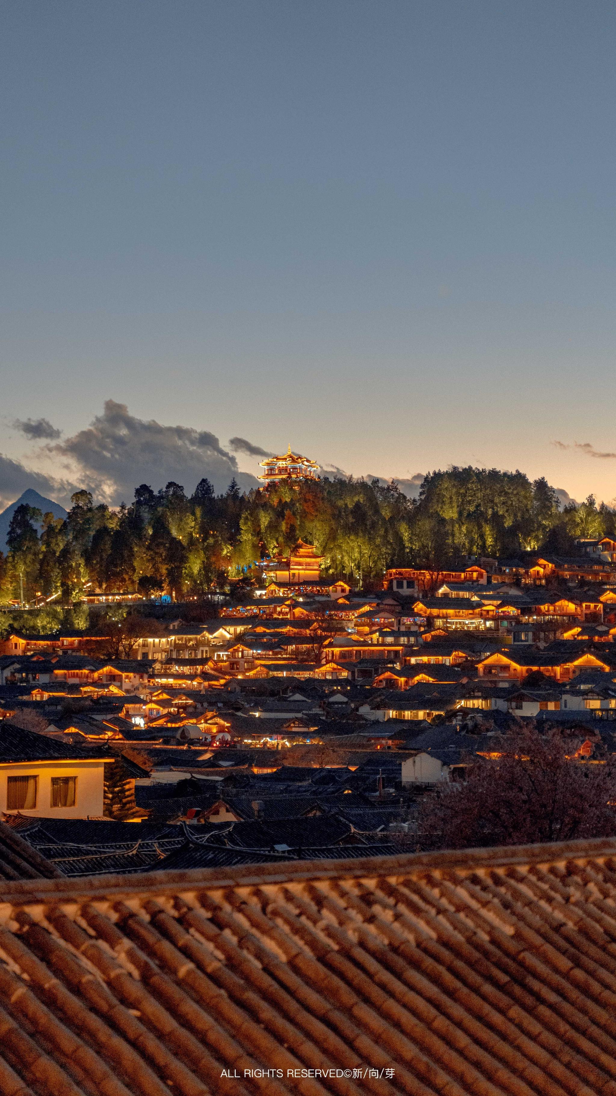 丽江古城夜景 摄影师