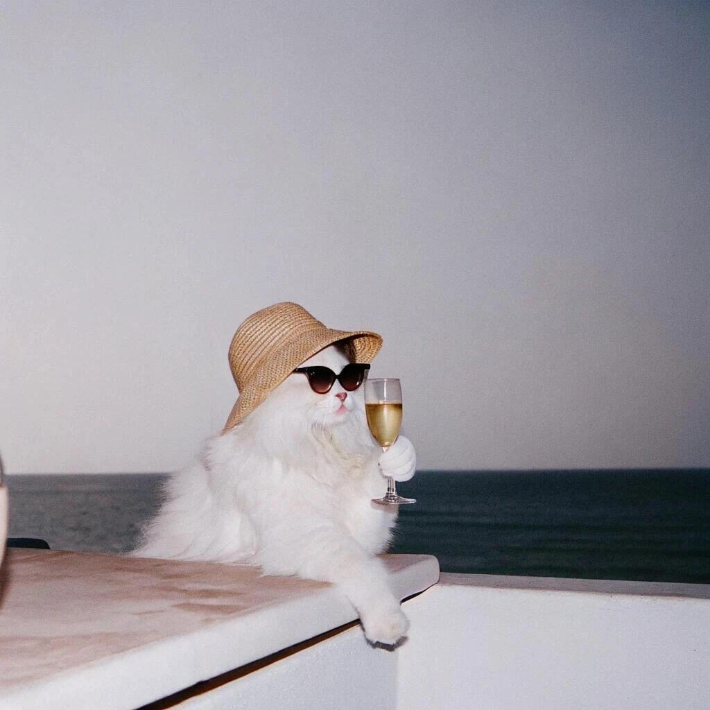 wechat酷拽拽小猫头像