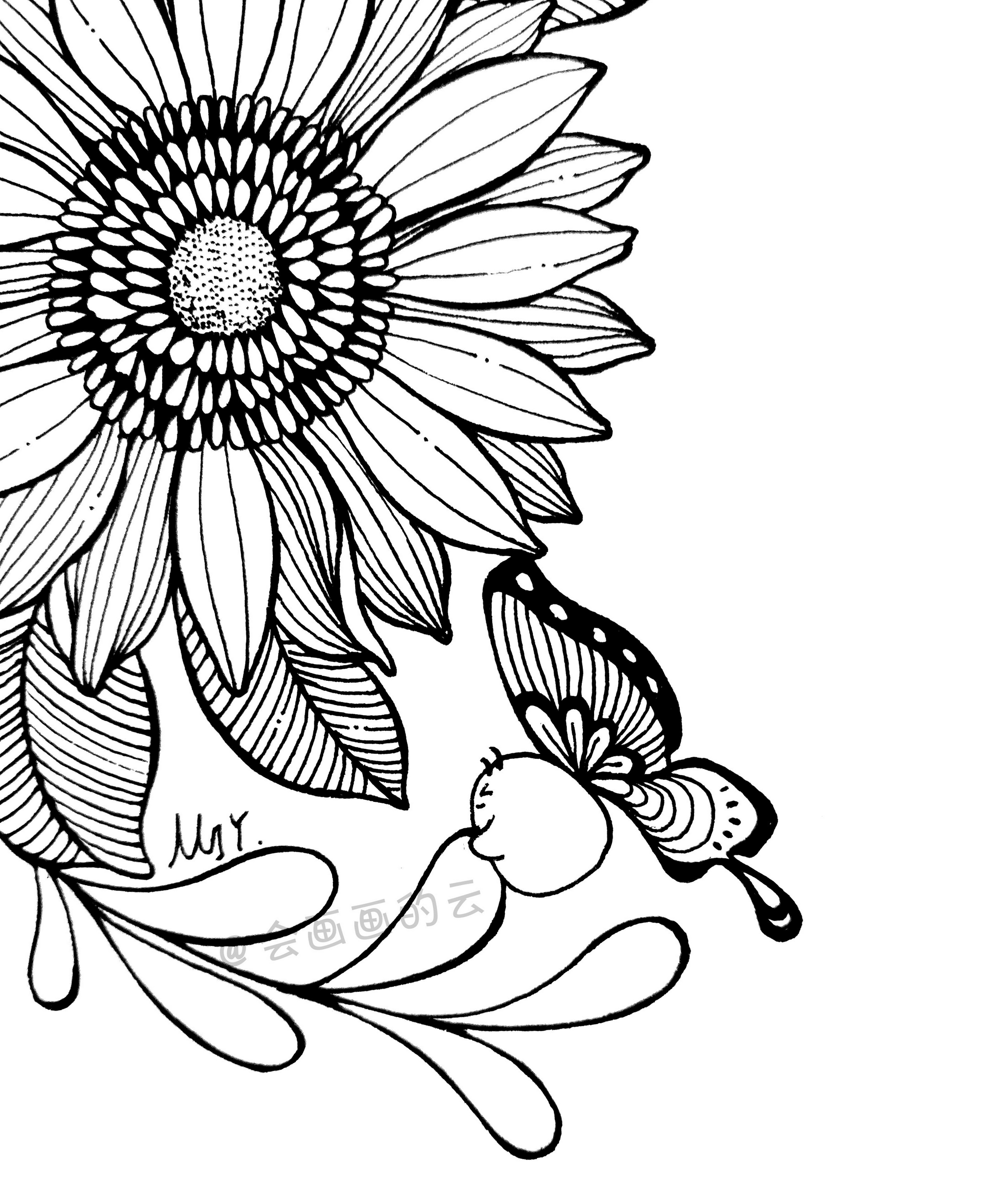 最常见的工具画出好看的花朵零基础也可以画的简笔画喜欢吗