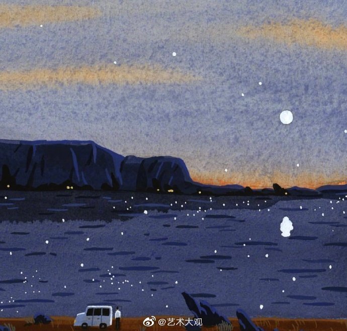 关于夜的绘画 | 韩国插画师lllllllllsa作品欣赏