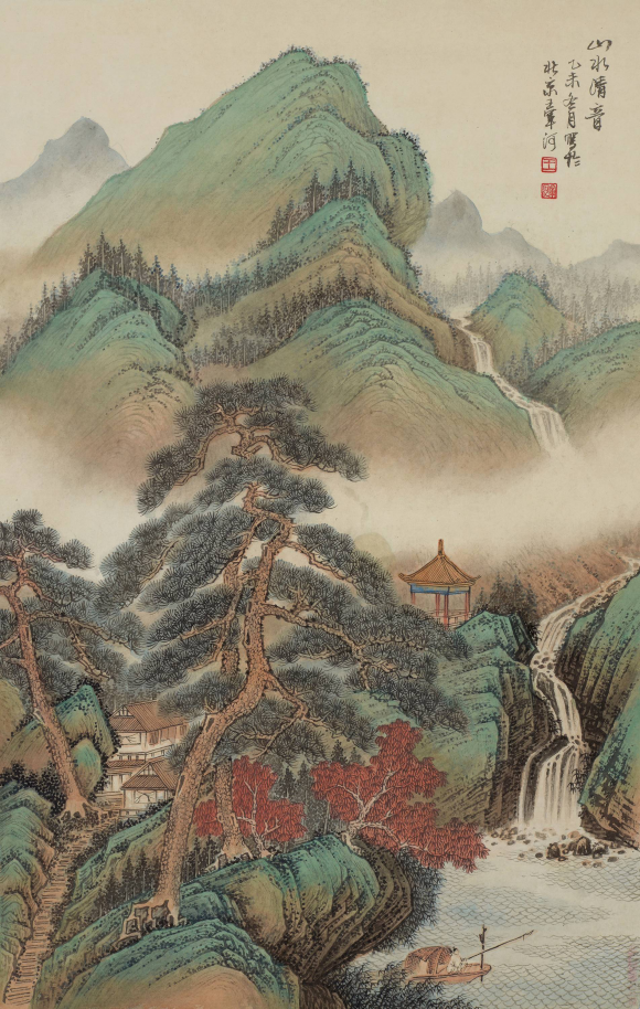 当代工笔山水画师王军河作品欣赏