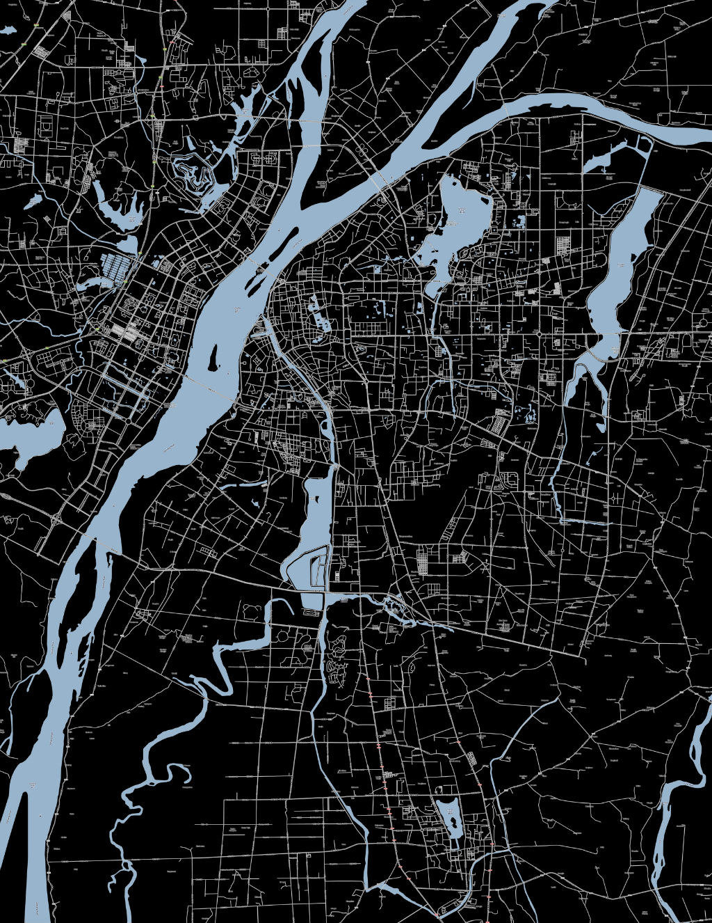 中国城市肌理分析底图