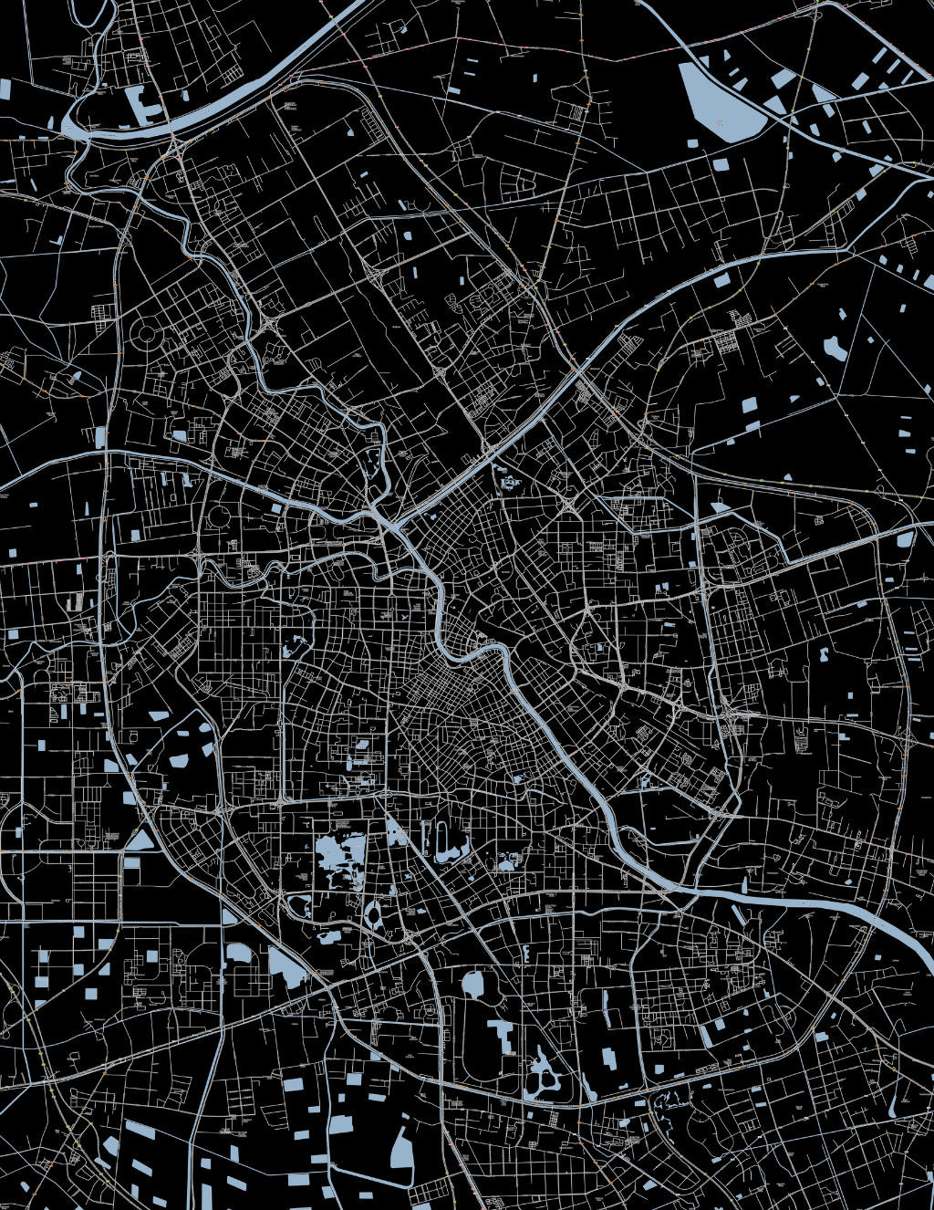 中国城市肌理分析图底图
