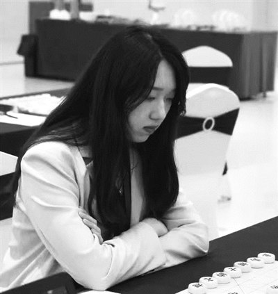 王子涵在比赛中.