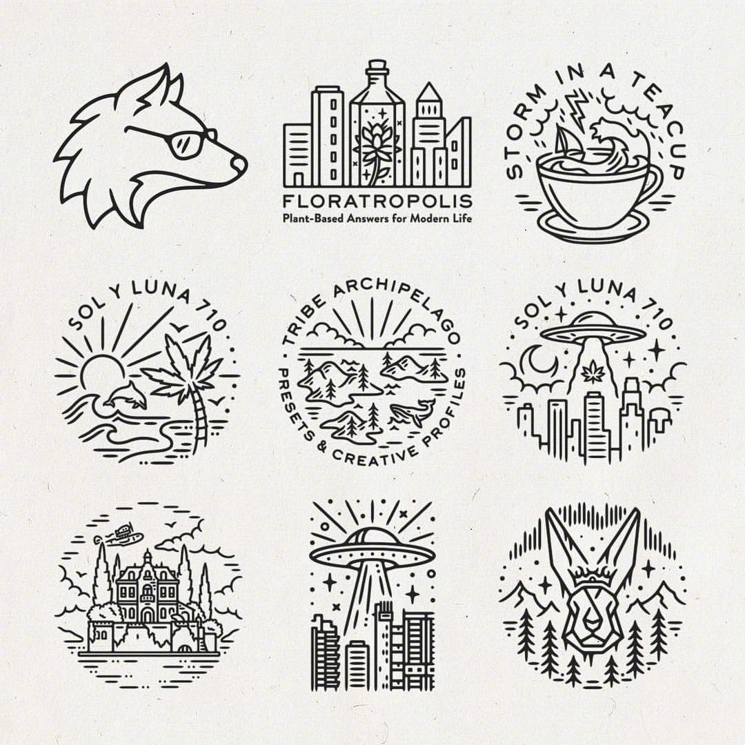 81个精美图案绘制！点线面的出色运用by Liam Ashurst