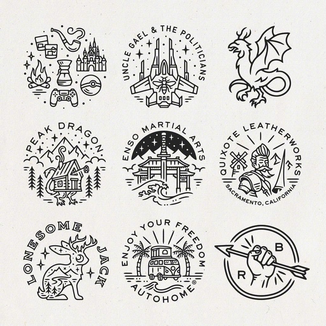 81个精美图案绘制！点线面的出色运用by Liam Ashurst