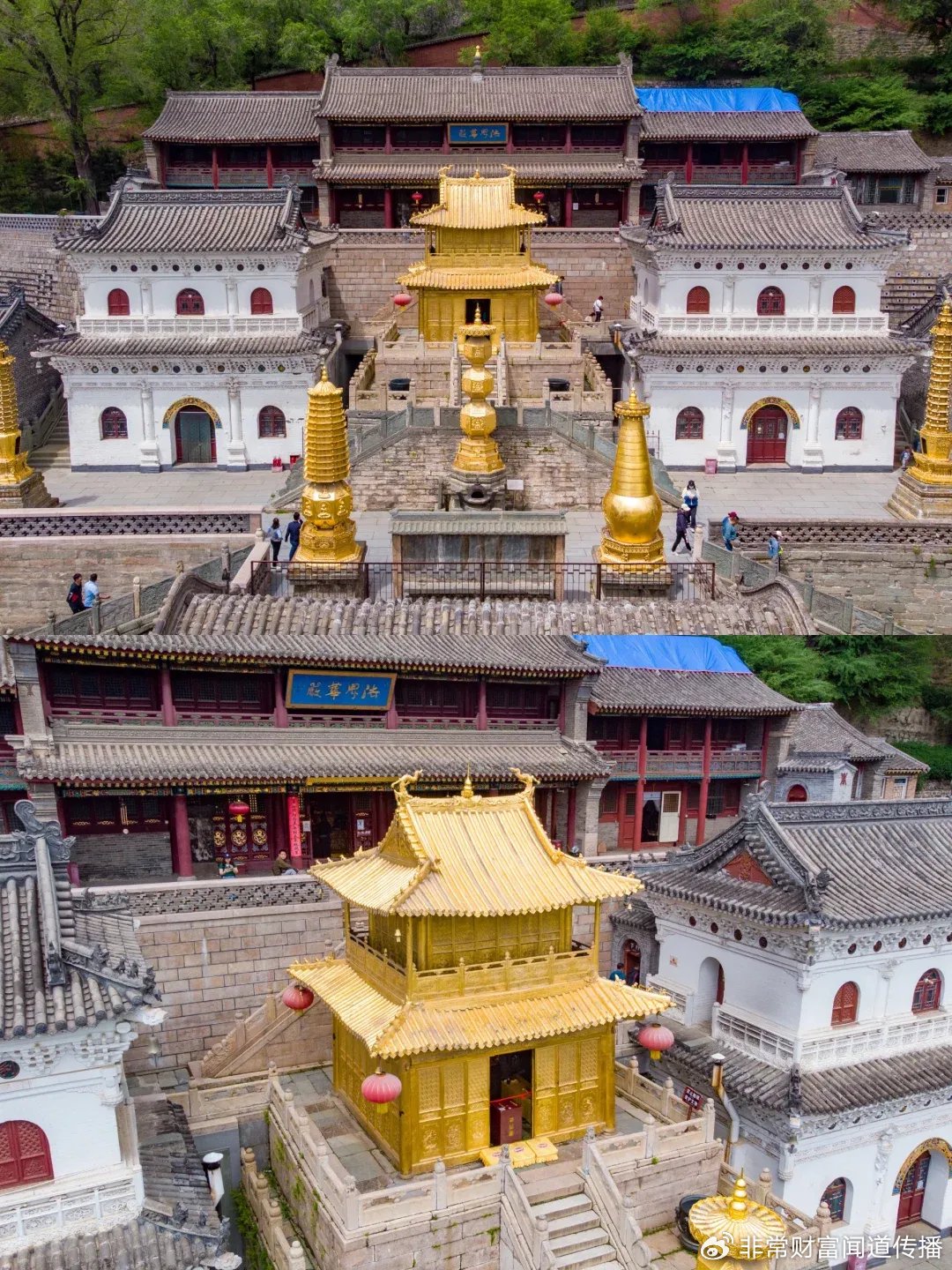五台山著名的三个寺庙|文殊|菩萨|五爷庙|显通寺|信众_新浪新闻