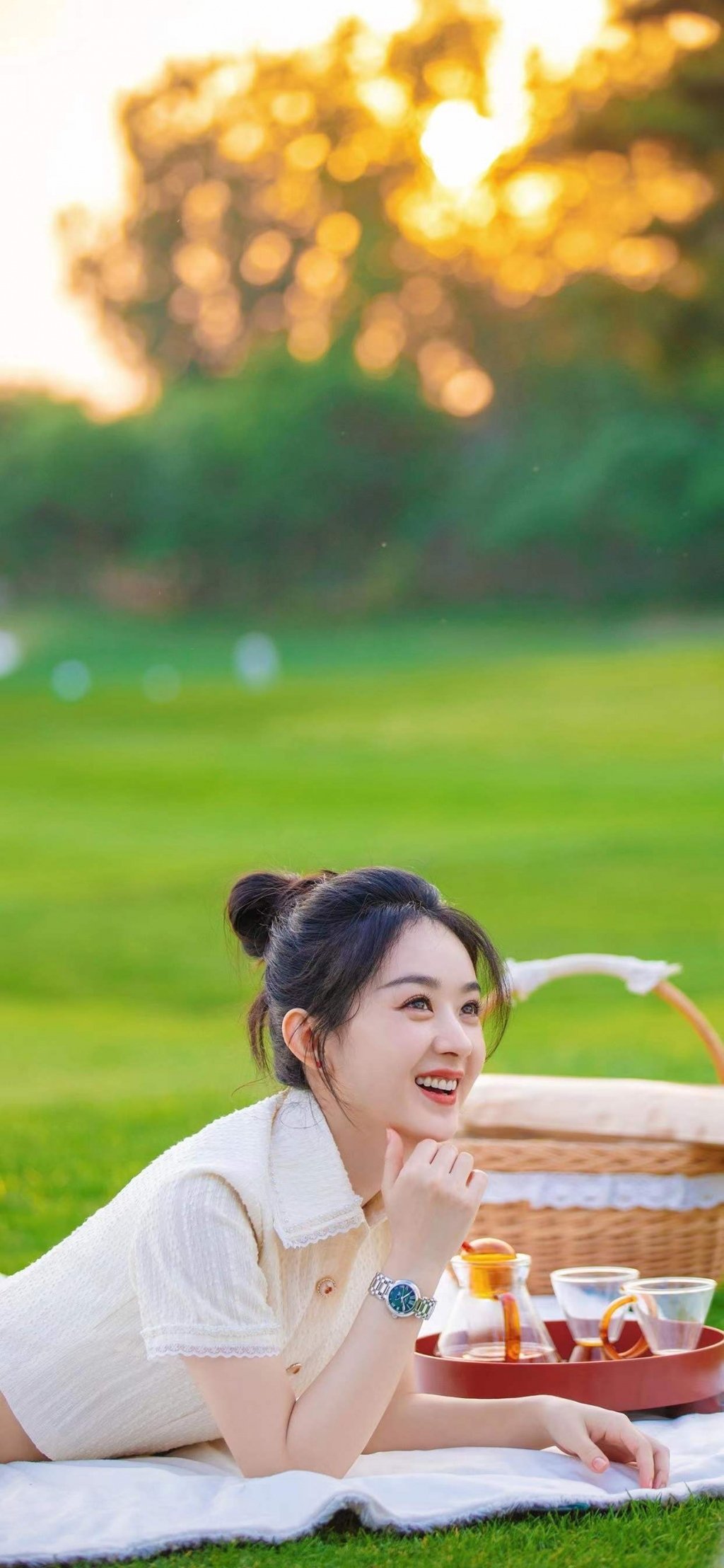 赵丽颖露营清新写真壁纸……_高清图集_新浪网