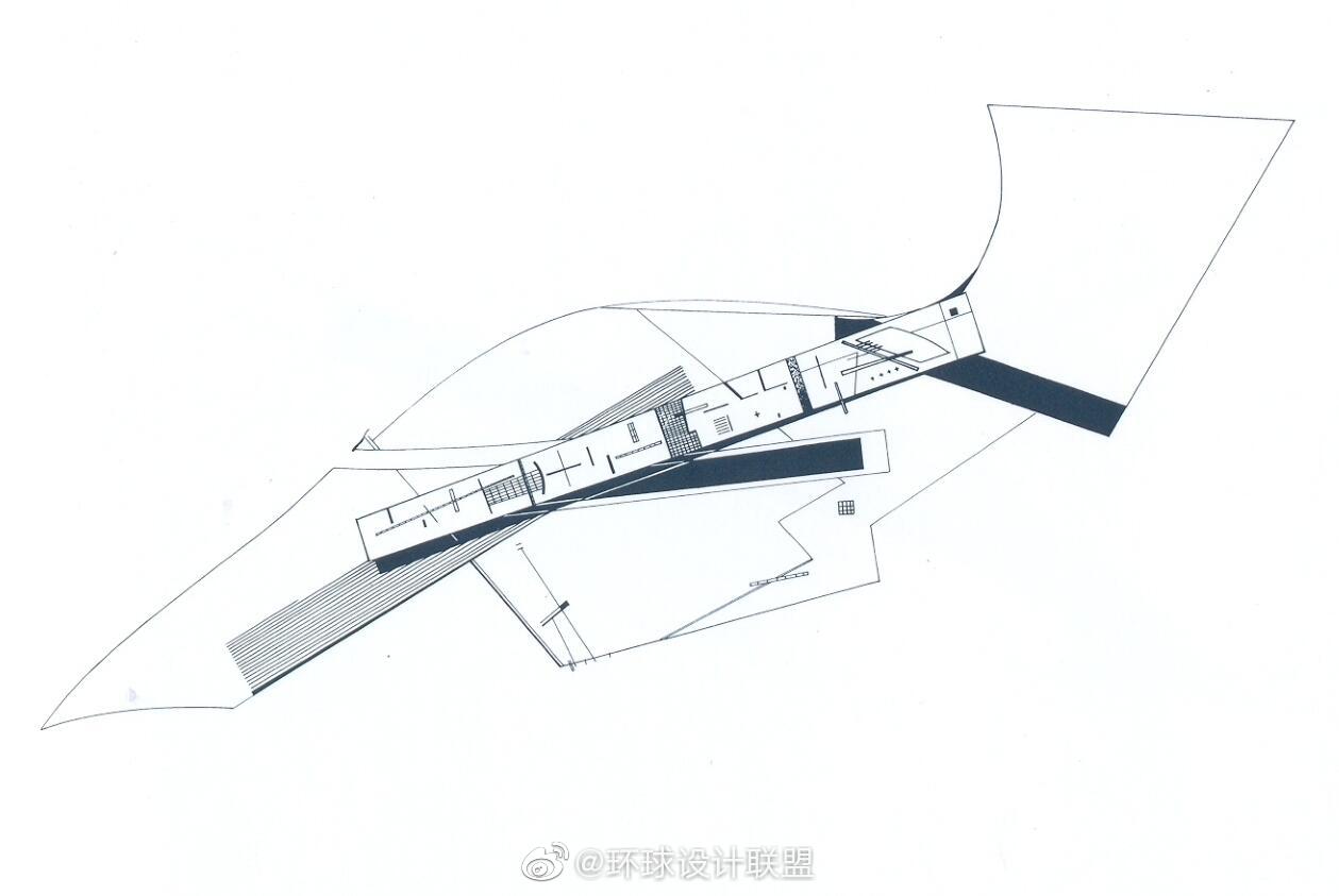 扎哈·哈迪德建筑手绘草图__财经头条