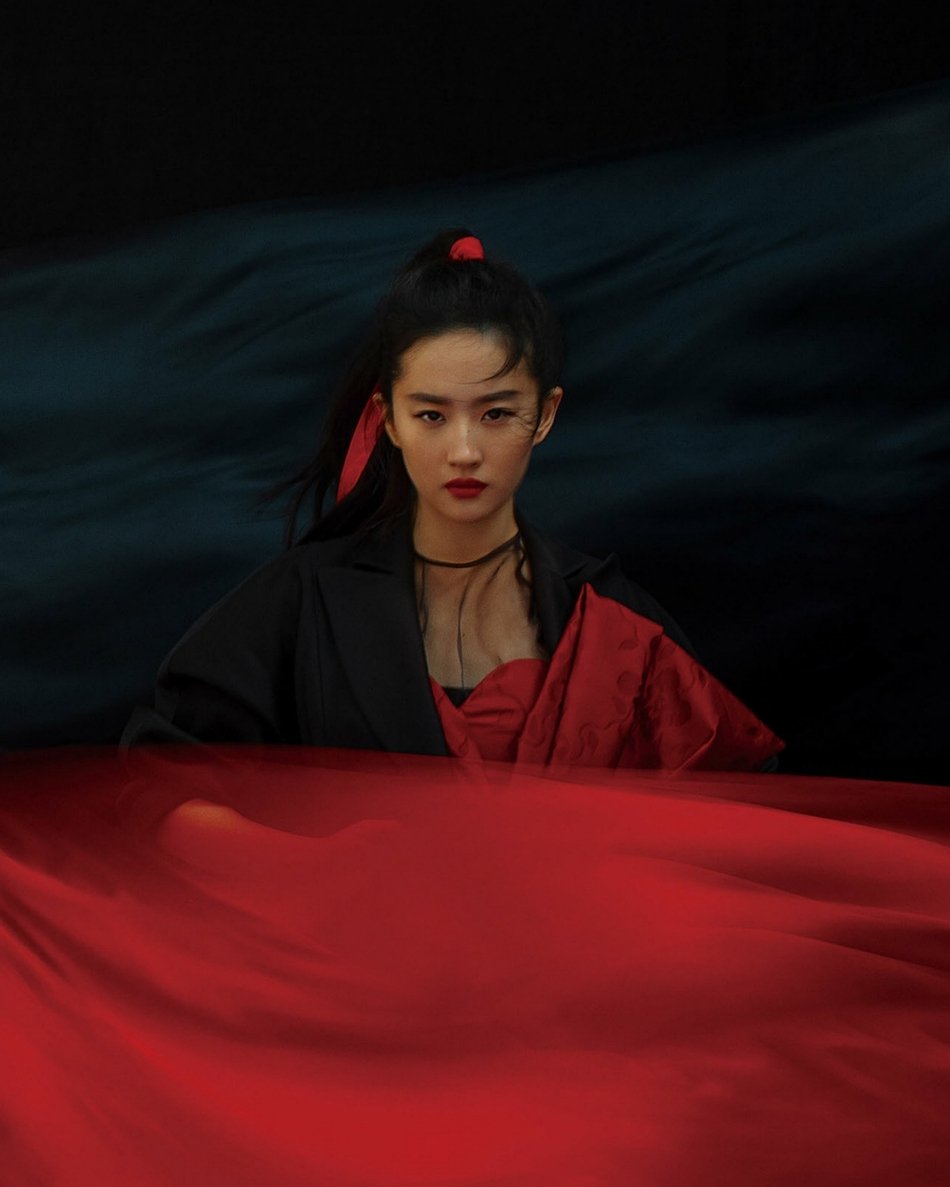 又美又飒花木兰刘亦菲东方古典写真曝光