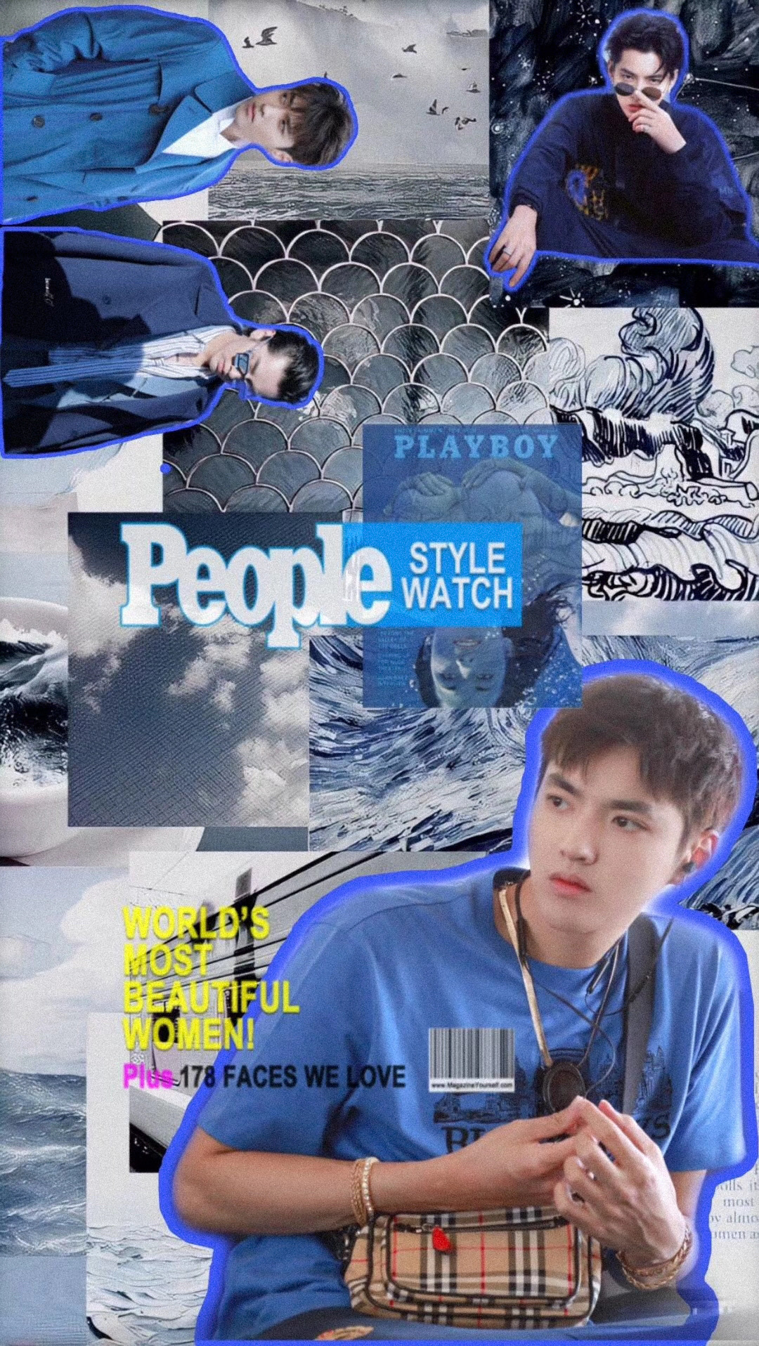 吴亦凡壁纸吴亦凡拼贴画壁纸无水印 吴亦凡壁纸吴亦凡拼贴画壁纸无水印