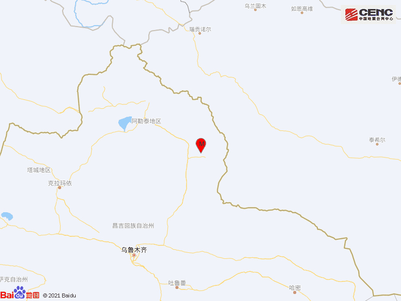 新疆阿勒泰地区青河县发生30级地震