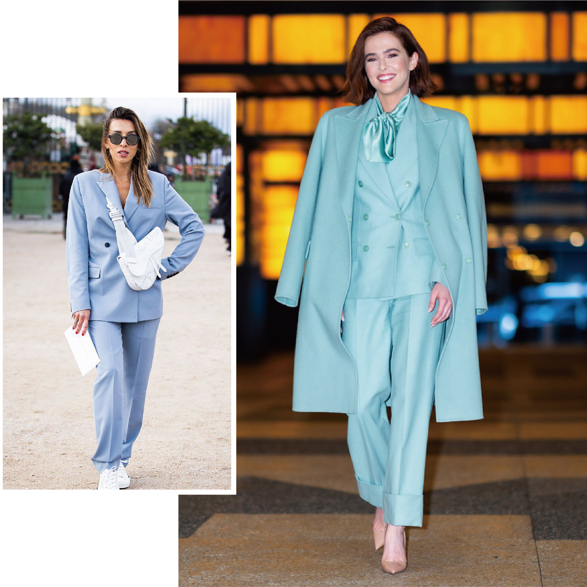 初冬我独宠马卡龙色,它的高级配色帮你准备好,照着穿就够了