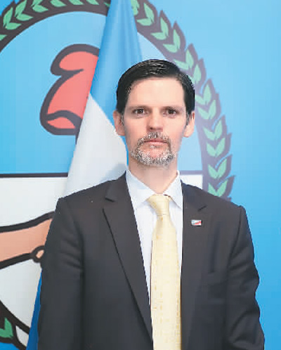 阿根廷驻华大使牛望道近照.海外网 付勇超摄