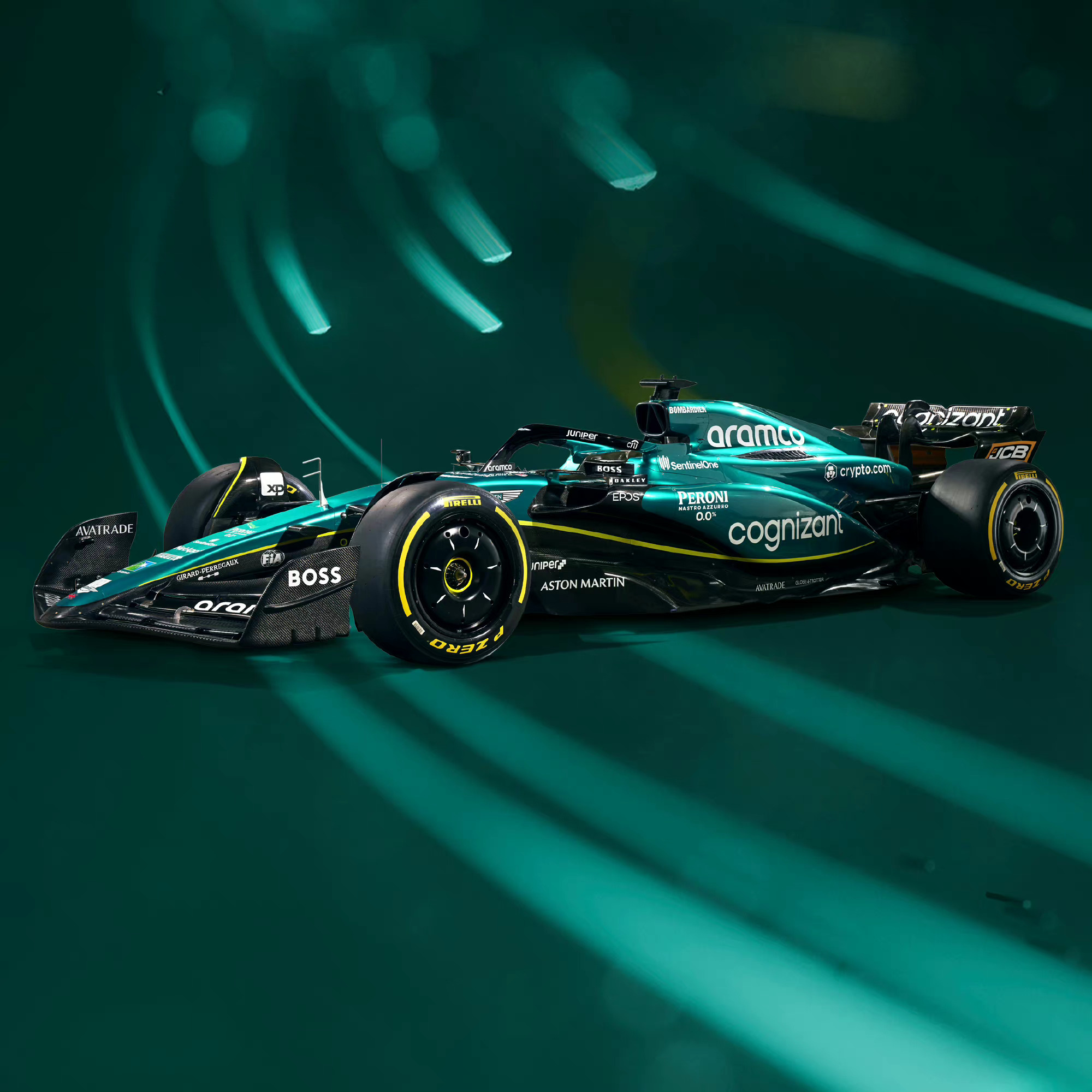 阿斯顿·马丁f1车队发布2023赛季新车amr23!
