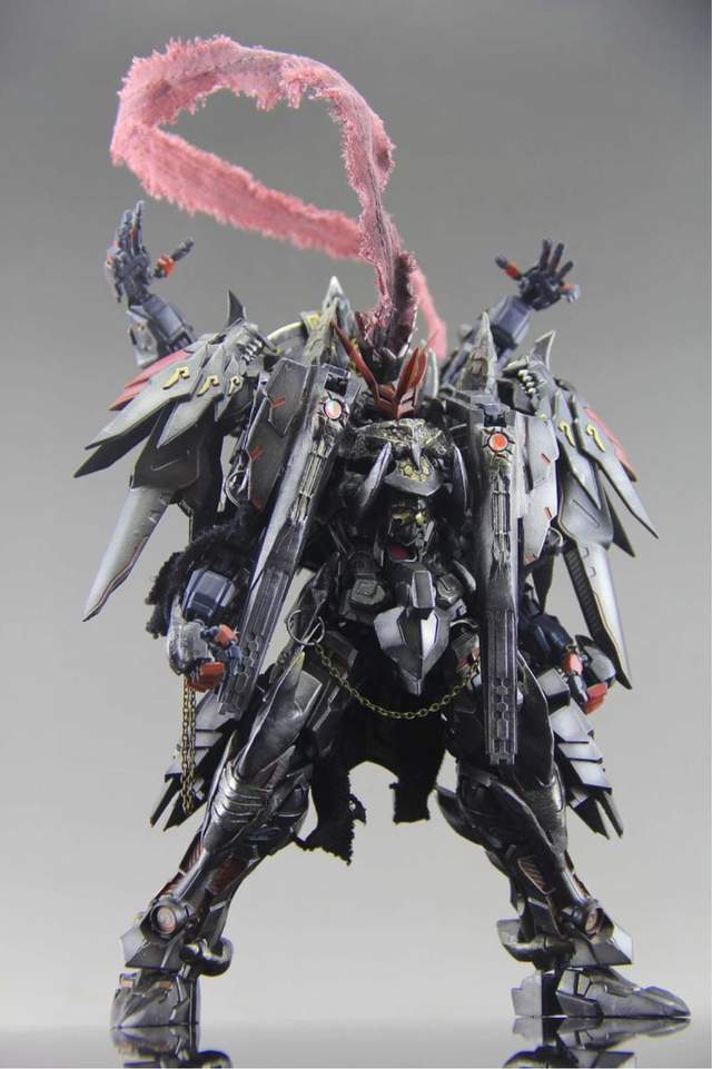 战国异端高达模型改造"战神"吕布