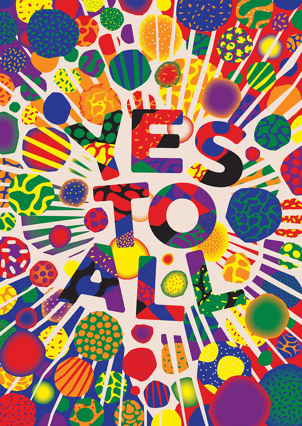 来自设计师nickliefhebber色彩缤纷的插画海报设计