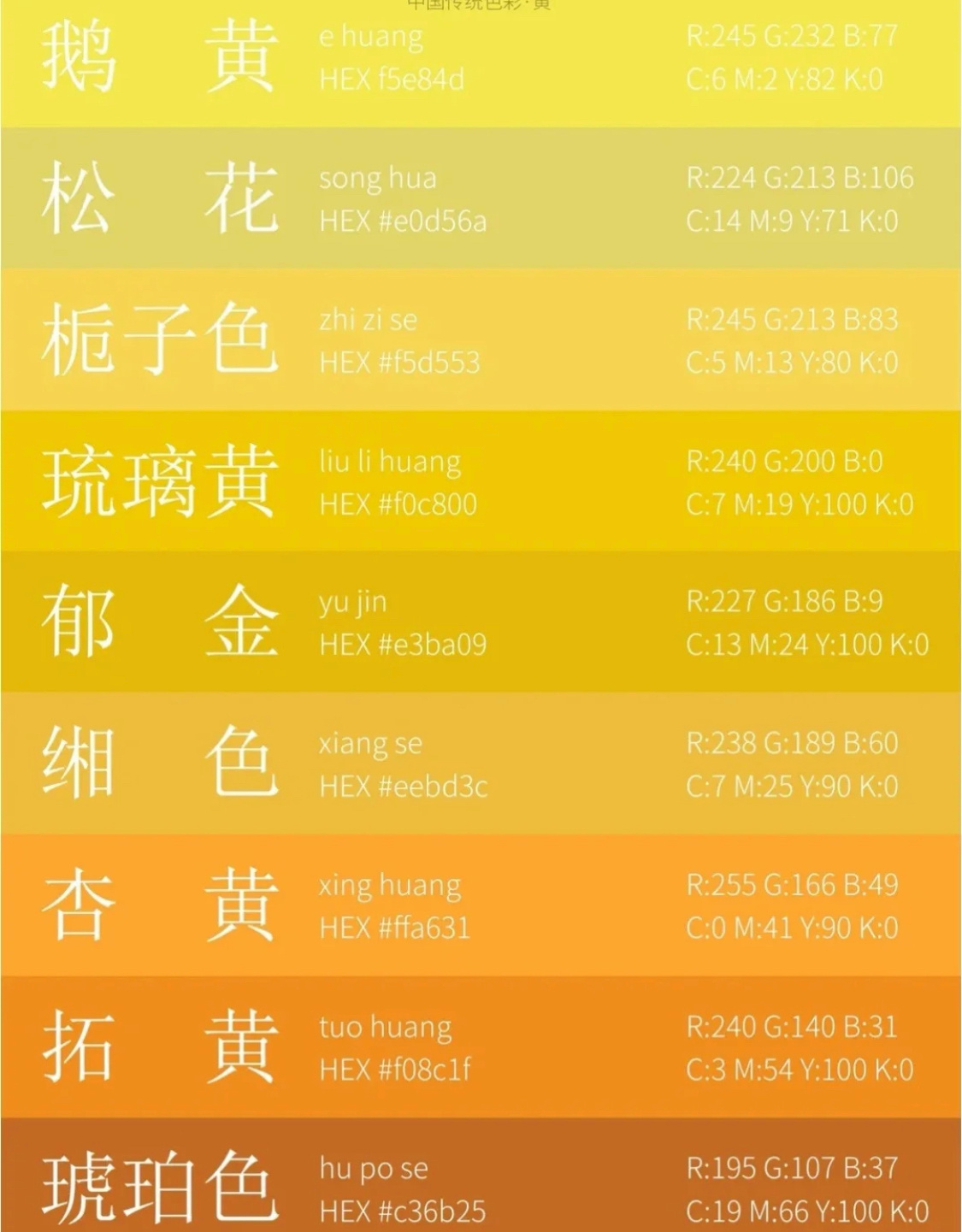 中国传统色色卡,收藏留用吧!__财经头条