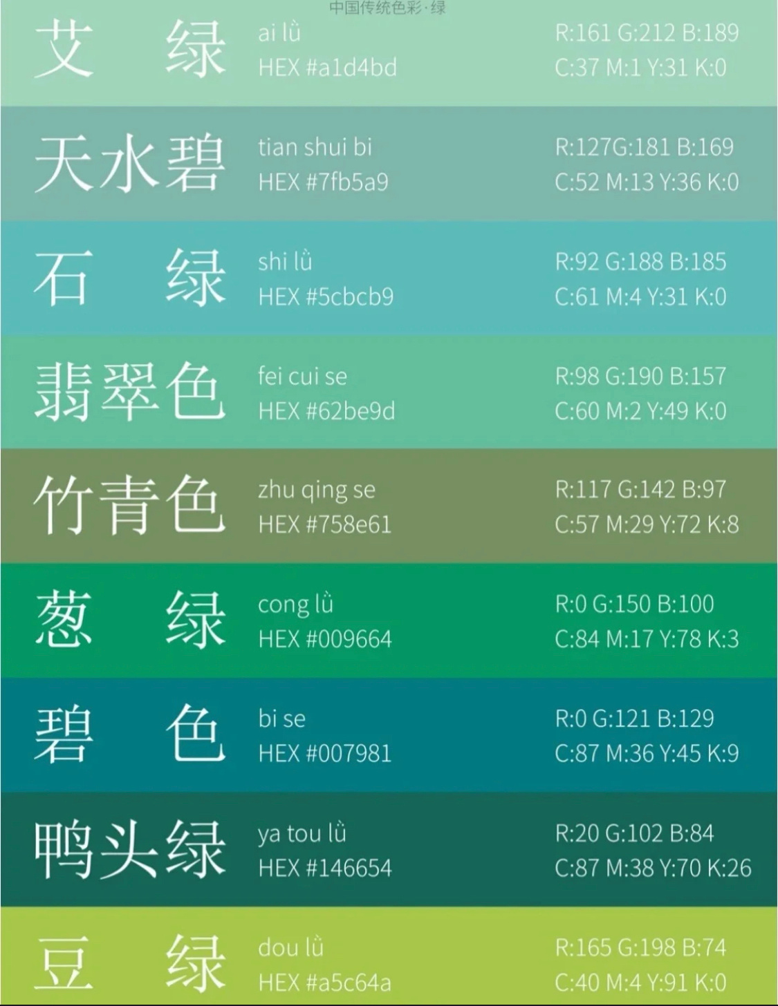 中国传统色彩|平面|海报|Z81671332 - 临摹作品 - 站酷 (ZCOOL)