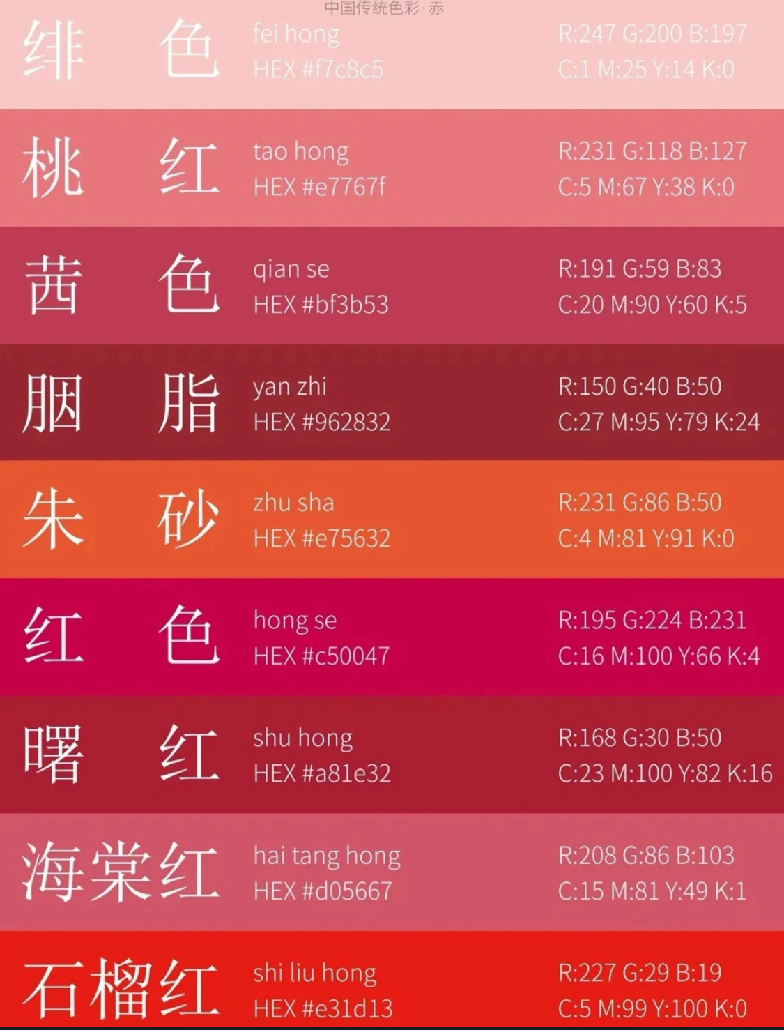 中国传统色色卡,收藏留用吧!__财经头条