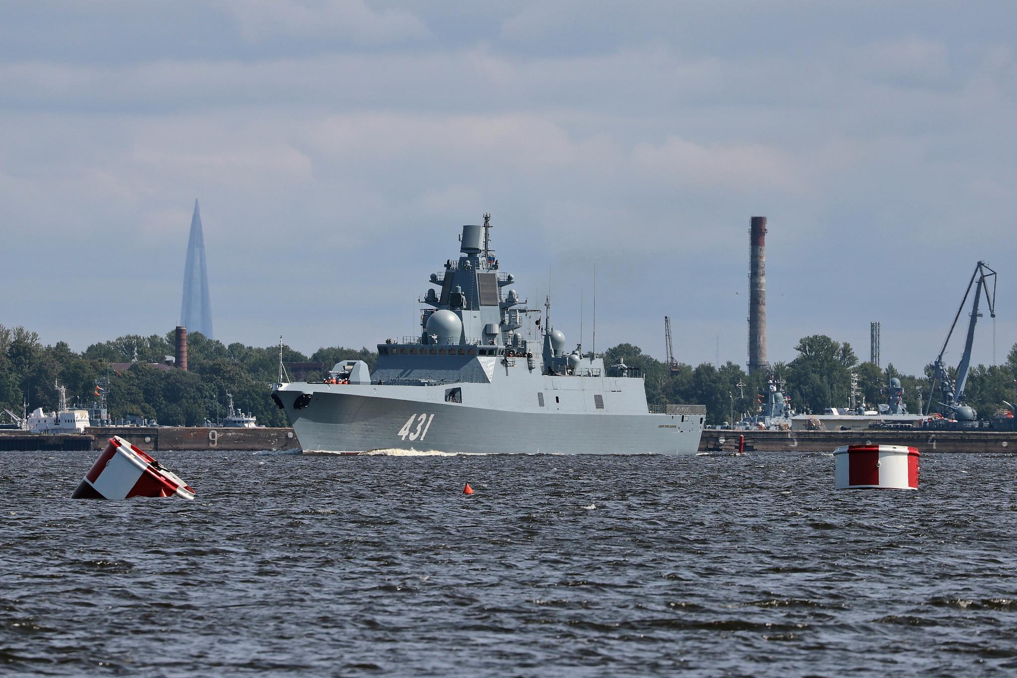 俄国海军第二艘22350型护卫舰"卡萨托诺夫海军元帅号"(舷号431)
