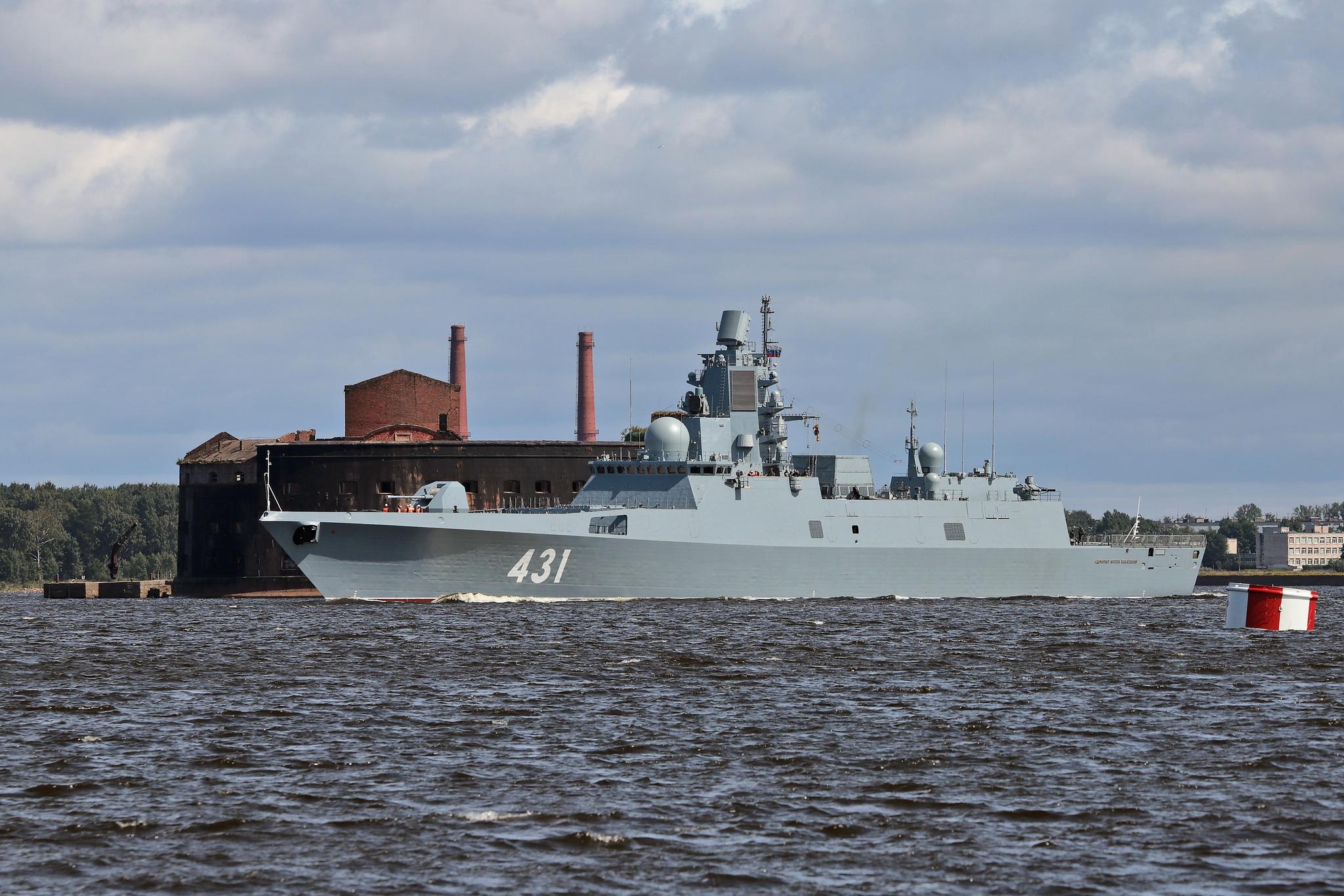 俄国海军第二艘22350型护卫舰"卡萨托诺夫海军元帅号"(舷号431)
