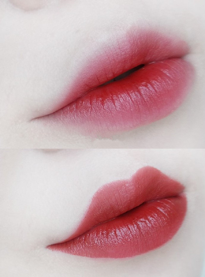 revlon露华浓口红试色分享hd唇膏色号890hd唇釉色号545 图9是和唇