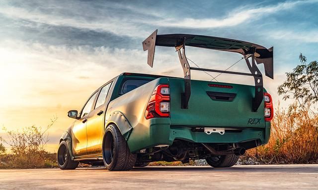 低趴爆龟版丰田hilux轻量化车身组件gt超大尾翼秒杀gtr