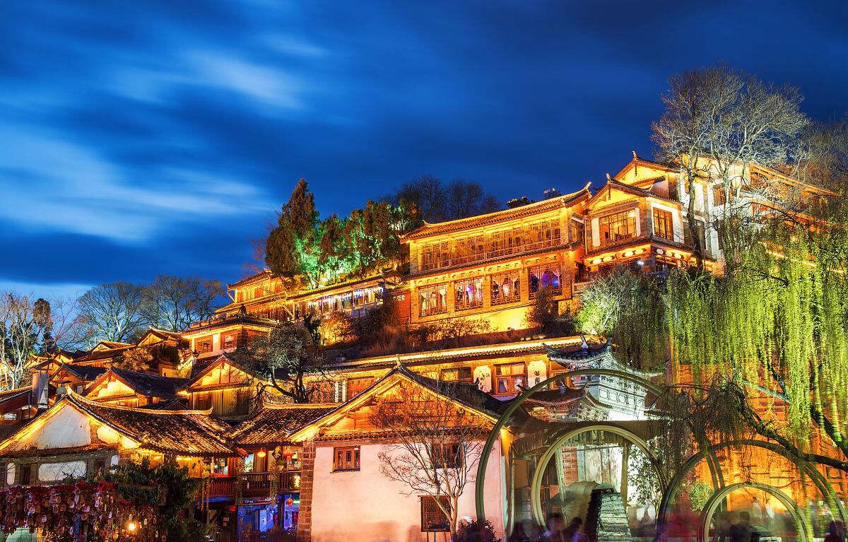 古城夜景哪儿美 丽江古城无可厚非._高清图集_新浪网
