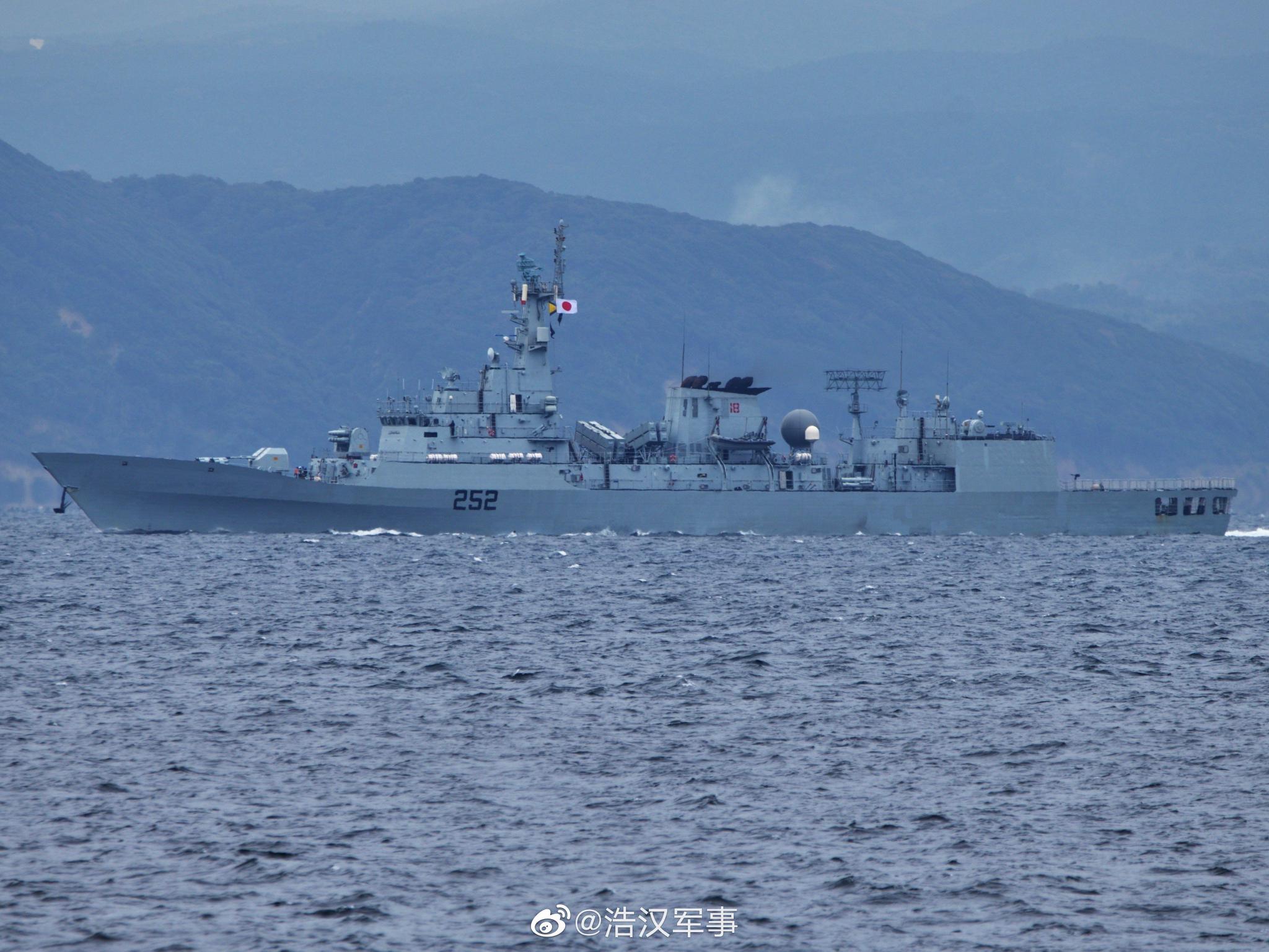 9巴基斯坦海军中国造f-22p型沙姆谢尔号pns shamsheer(f-252)护卫舰和