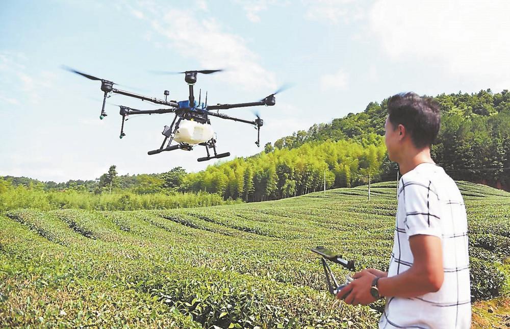 为农业生产添"飞翼"|催人进|作业|除草_新浪新闻