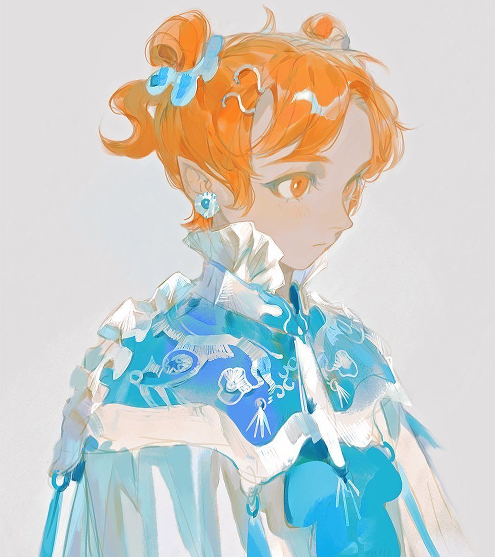 色彩绚丽又梦幻的美少女人物插画充满治愈感的画面太舒服了