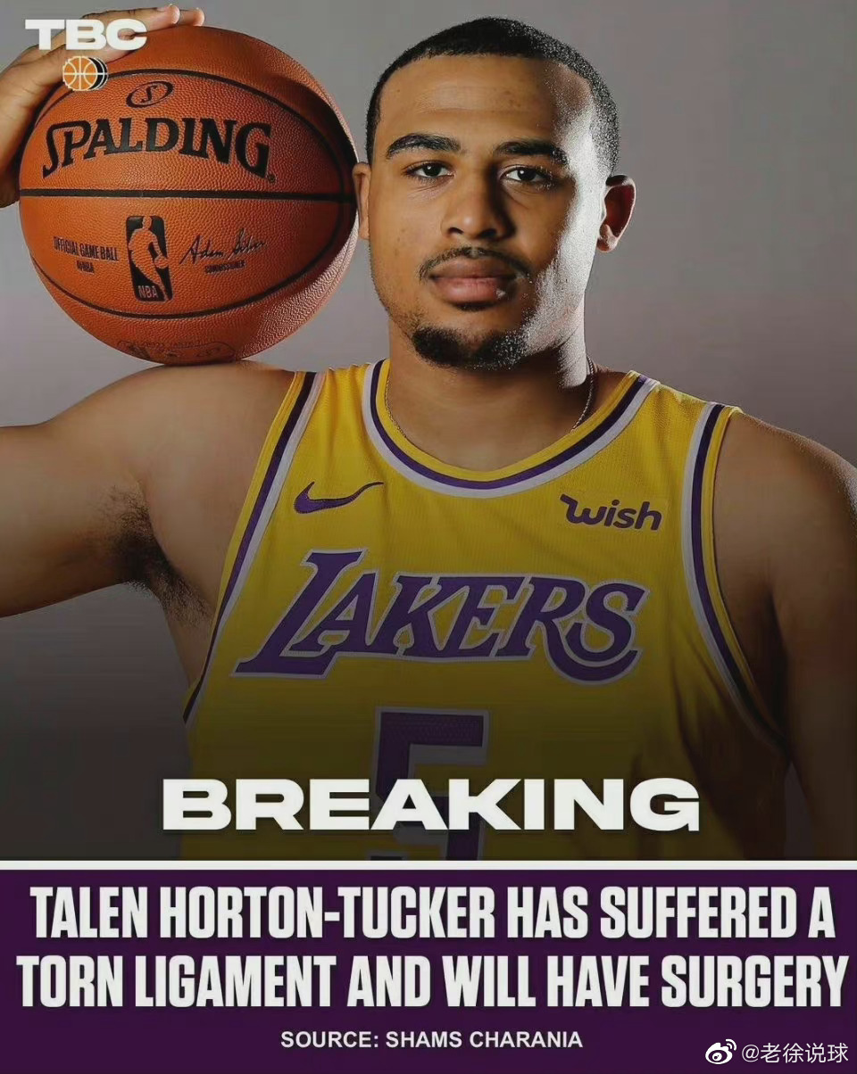 shams:湖人球员塔伦-霍顿-塔克遭遇右手拇指韧带撕裂……_高清图集