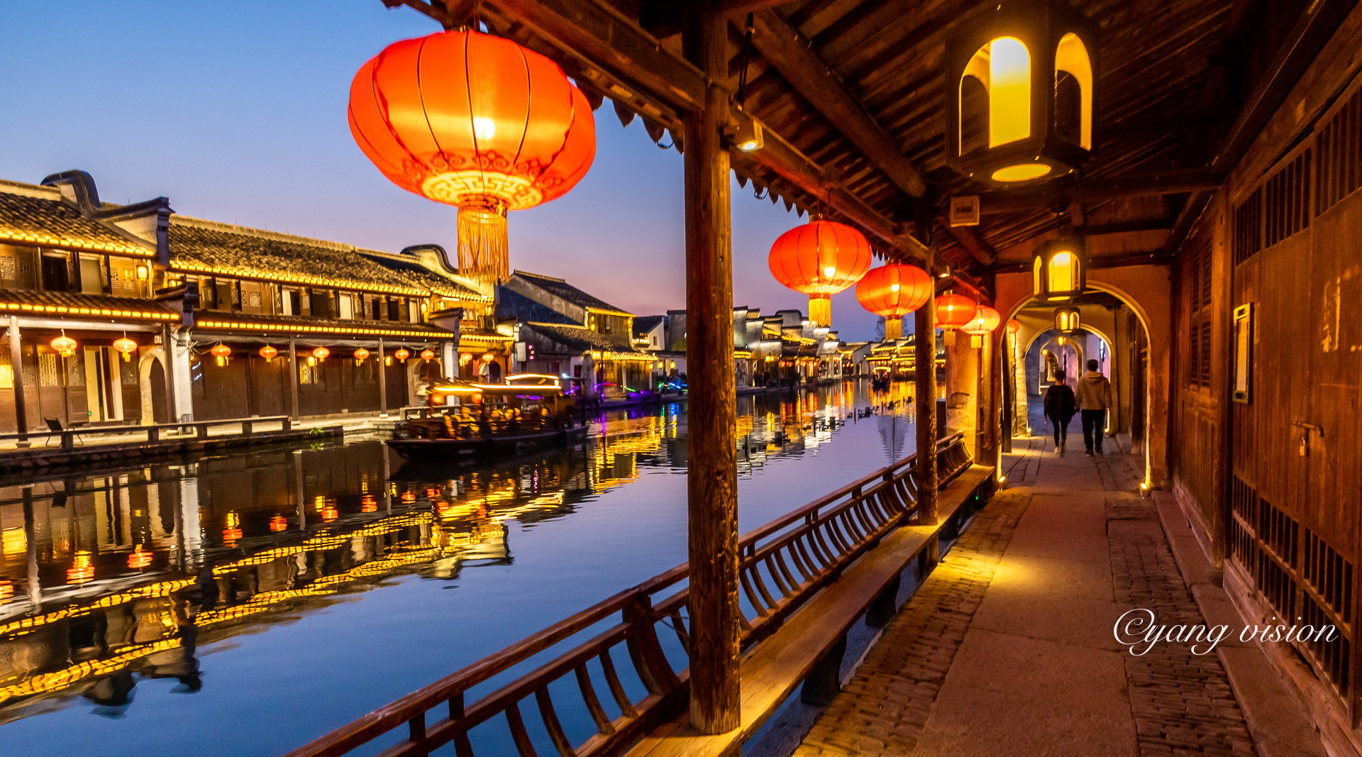 (江南六大古镇中,夜景最美的是南浔,免门票的还是南浔) 67