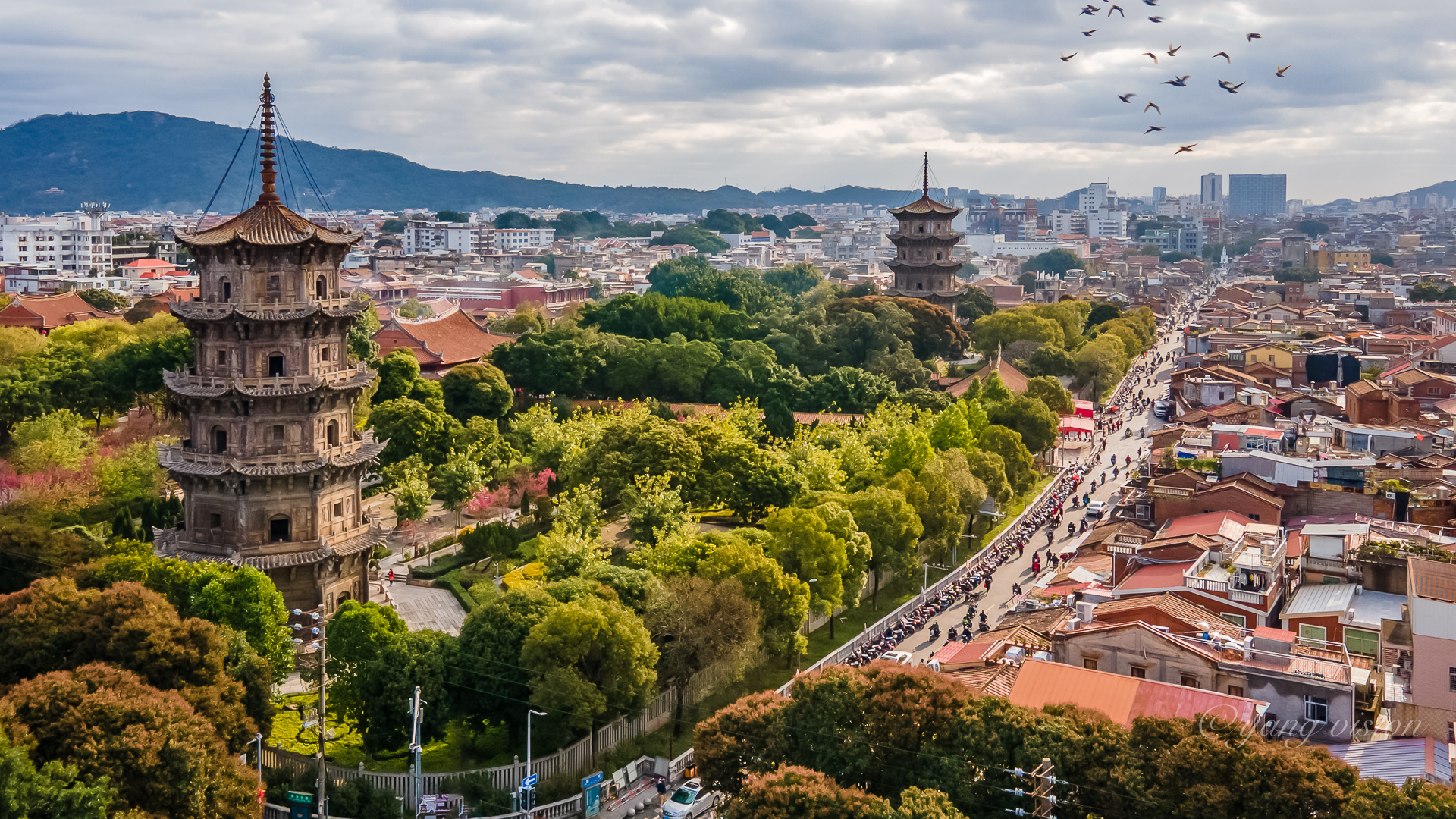 晨光中的泉州古城