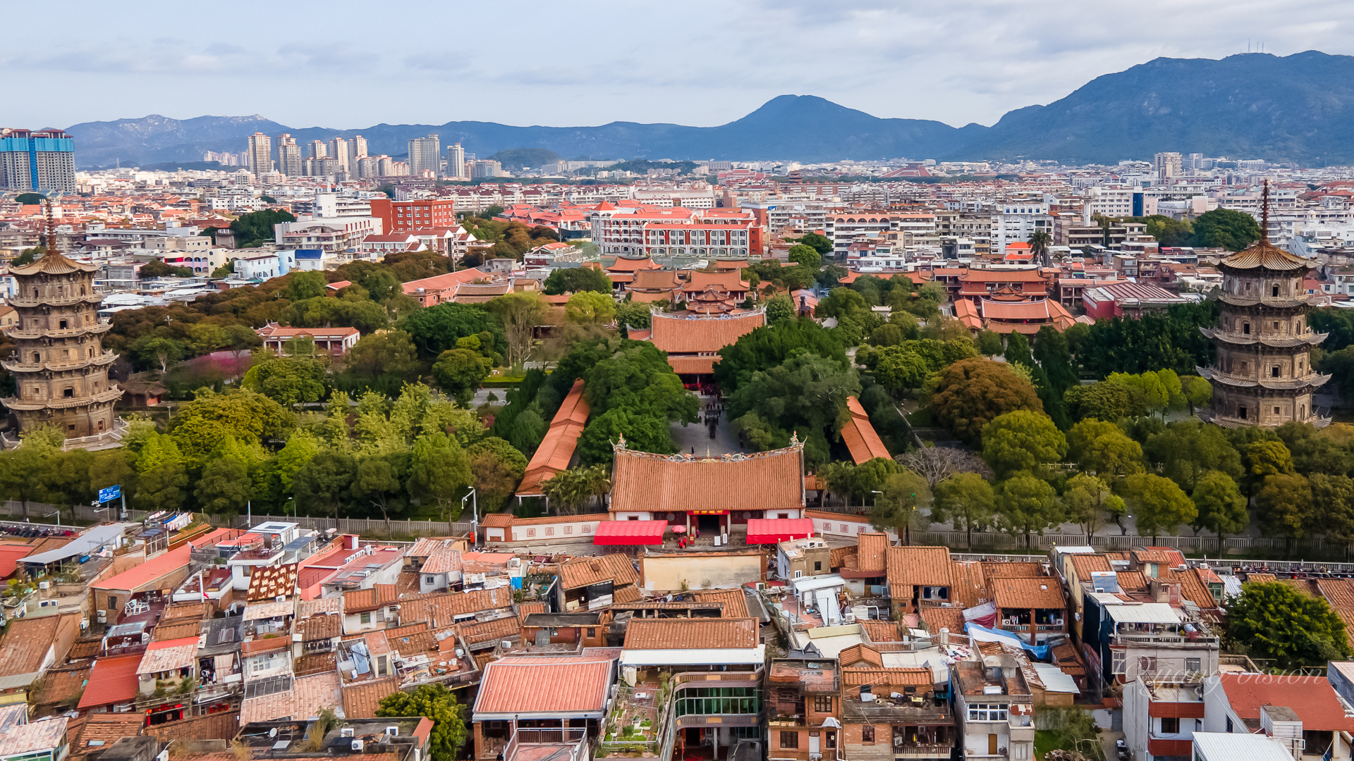 晨光中的泉州古城