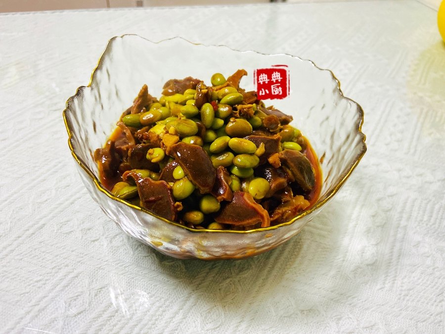 教你做鸭胗炒毛豆米软烂入味比单独炒还好吃