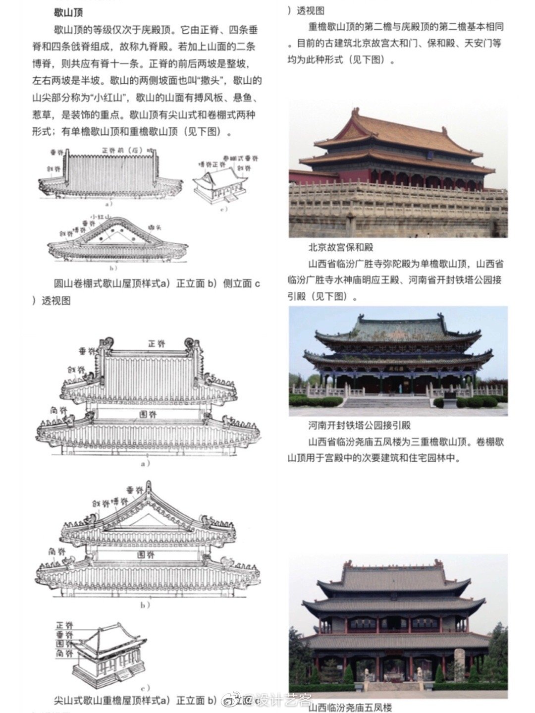 中国古建筑屋顶式样图解,从图示到图片的对照__财经头条