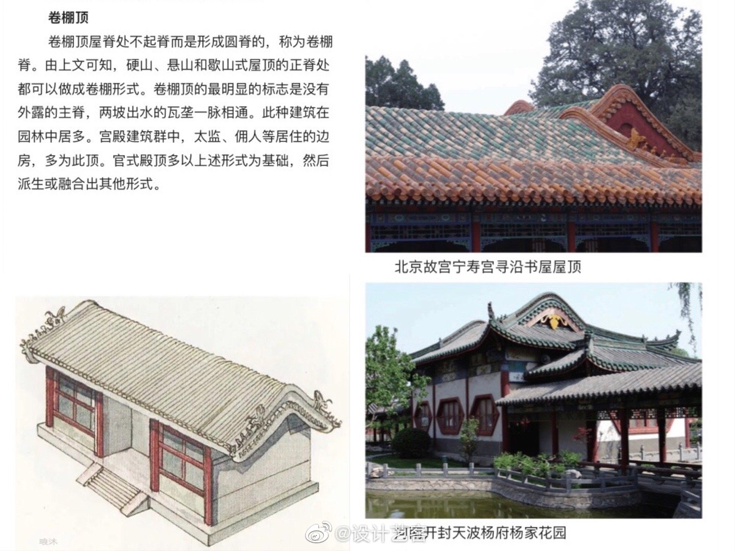 中国古建筑屋顶式样图解,从图示到图片的对照