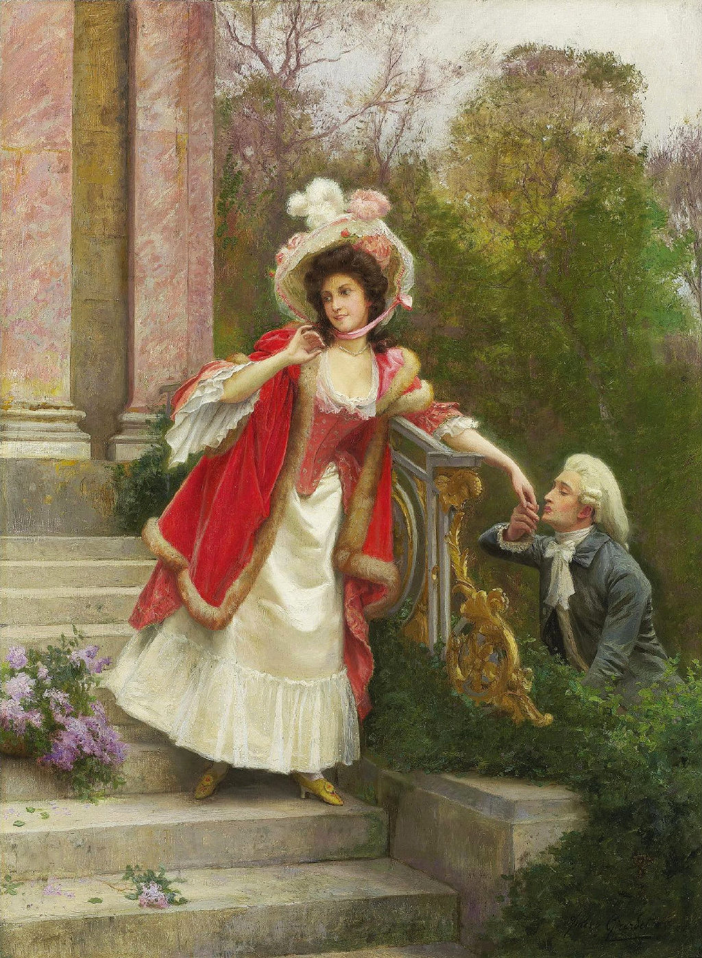 古典油画中的"吻手礼" 吻手礼是一种文化的传承