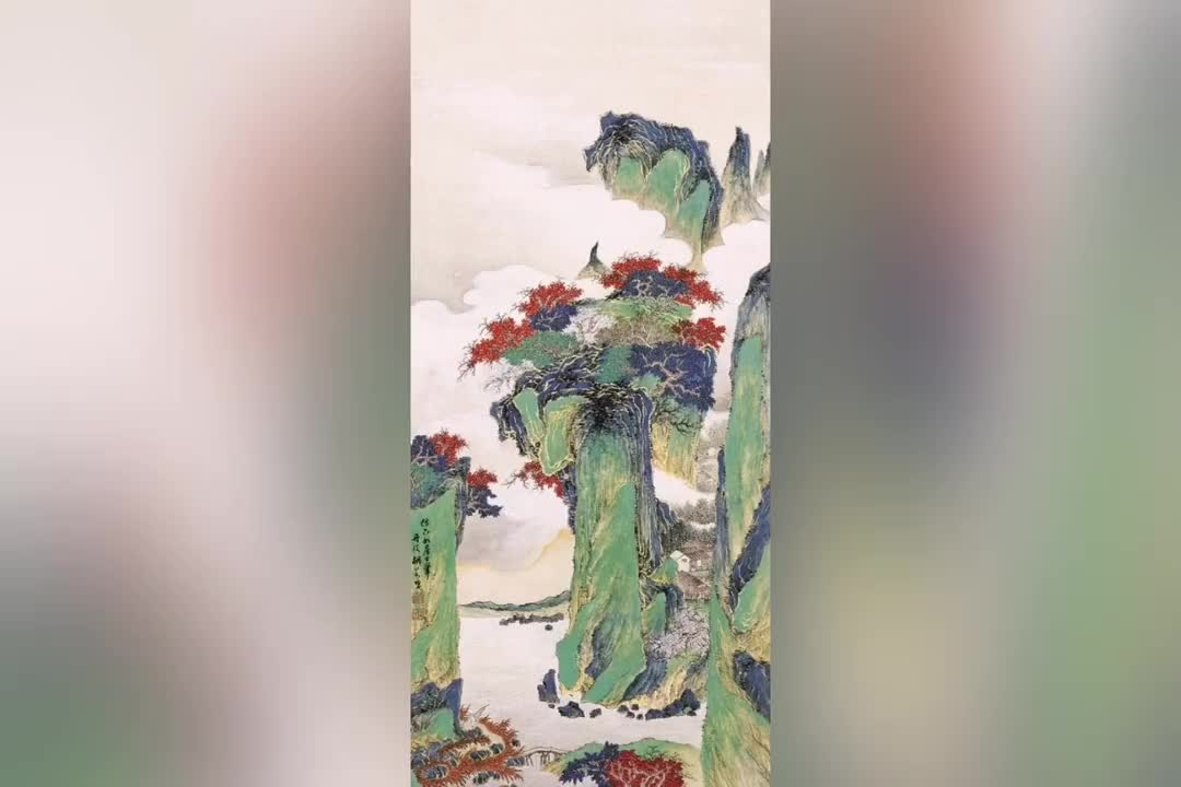 张大千开门弟子胡若思作品,真乃师傅之风韵!