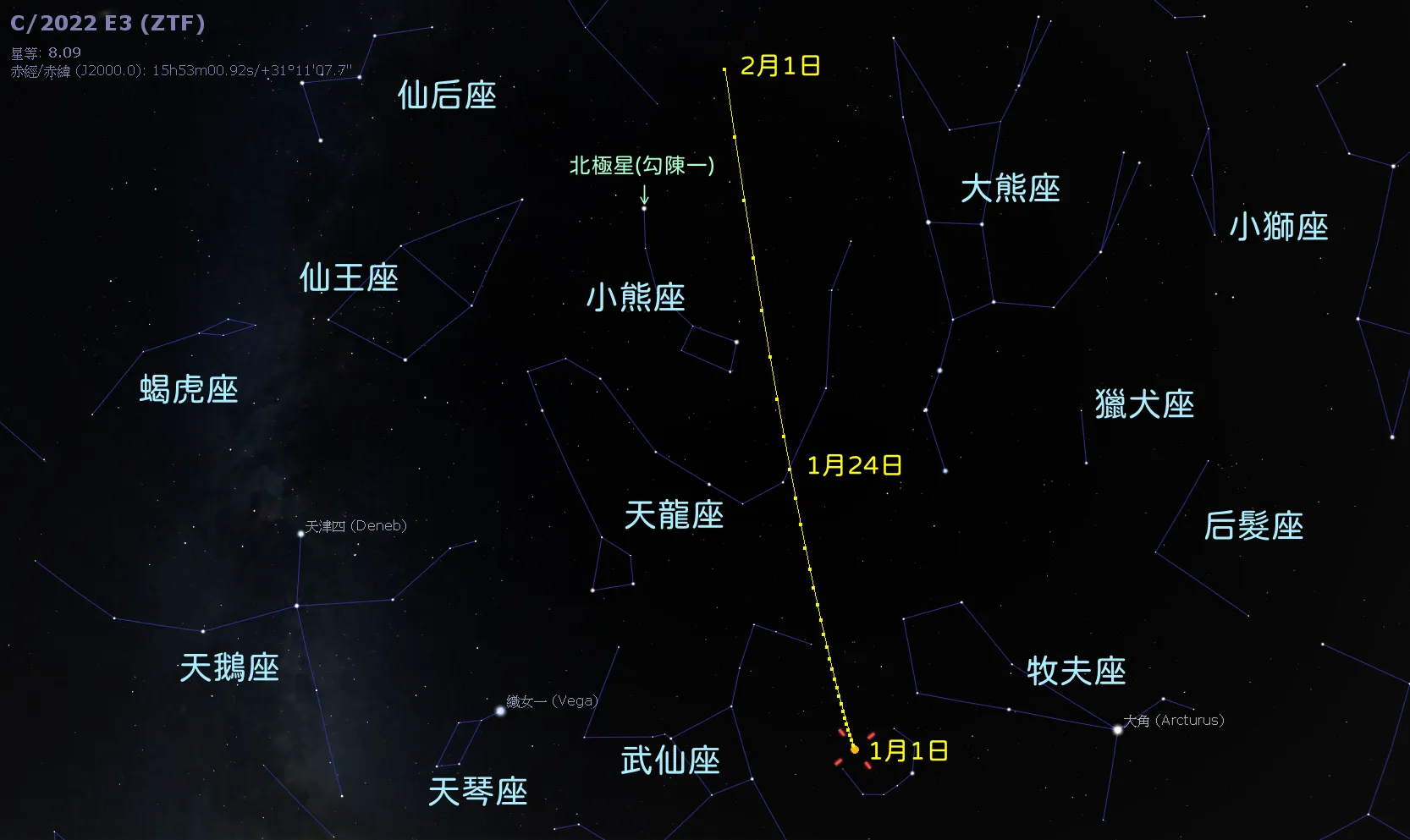 C-2022 E3 (ZTF) 进入可观测期|彗星|彗发|亮度_新浪新闻