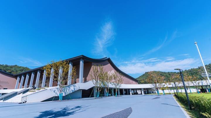 亚运新景观浙江风采丨富阳银湖体育中心富春山居写意中国风