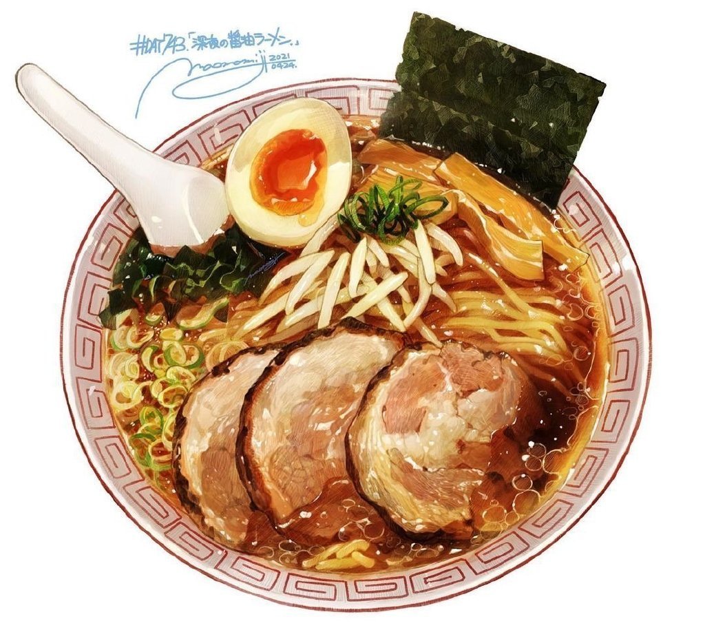 日本插画师もみじ真鱼笔下的美食