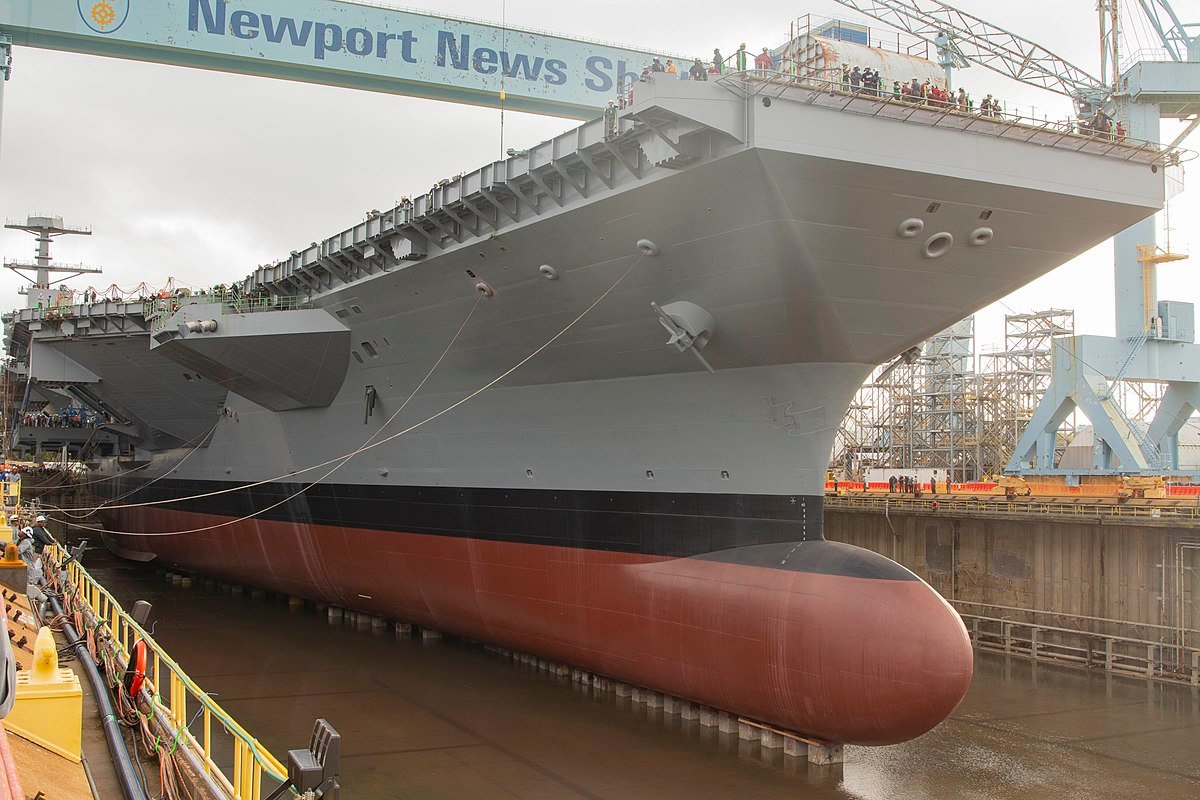 美加快福特级新航母建造坐拥12万吨排水量整体战力爆表