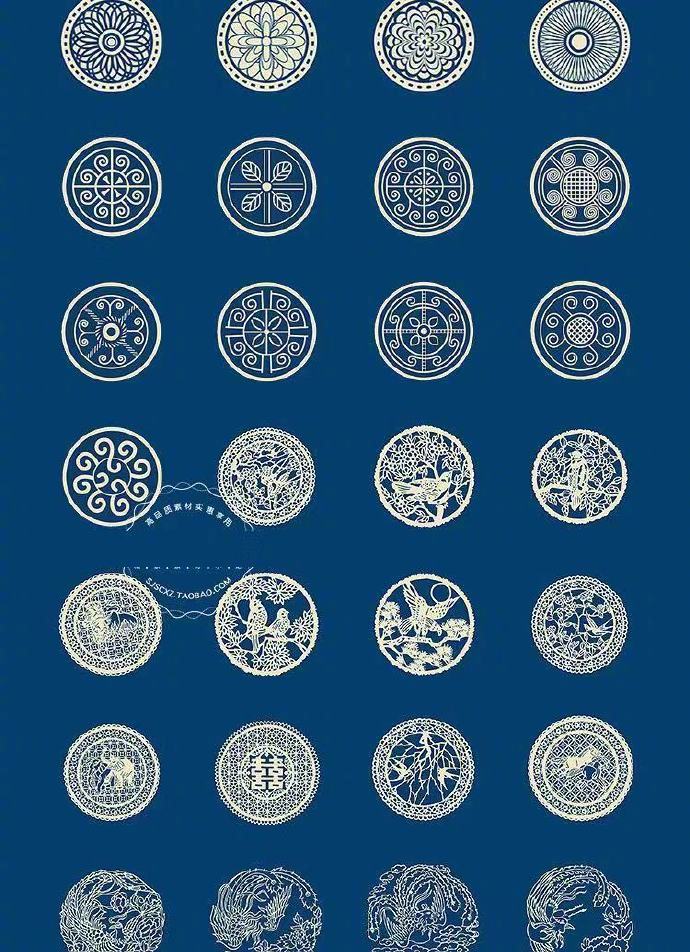 456款中国风花纹矢量素材集