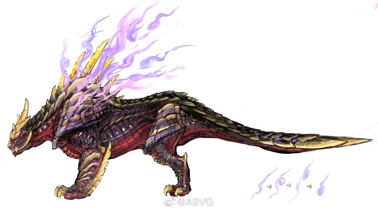 《怪物猎人 崛起》公开的一组"封面怪"怨虎龙相关设定内容