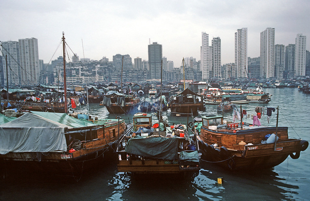 1980年的香港,港口渔民的日常生活 | 摄影师alain le garsmeur_高清