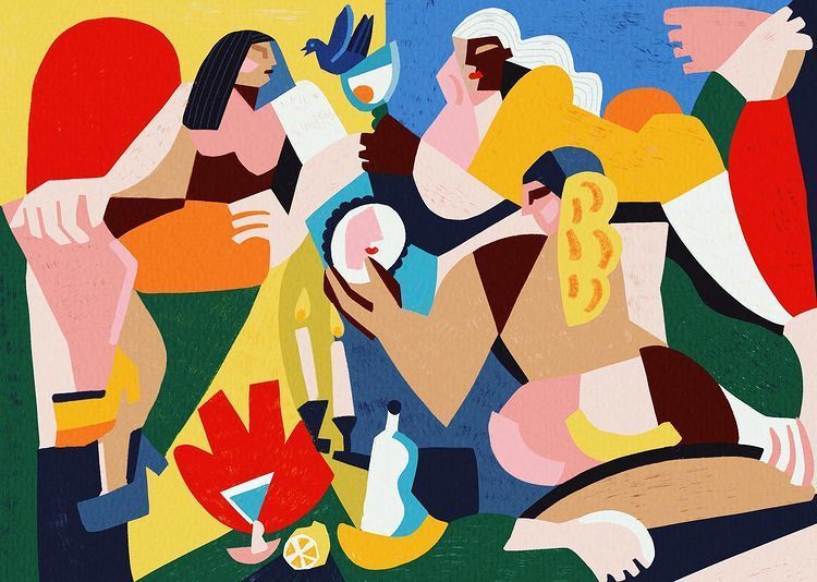 『浓浓的毕加索风~』 法国插画师 claire prouvost